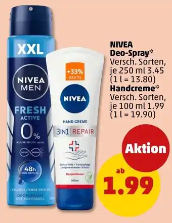 PENNY NIVEA Deo-Spray Angebot