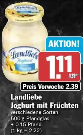 AEZ Landliebe Joghurt mit Früchten Angebot
