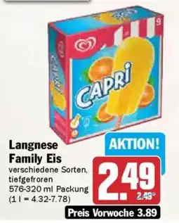 AEZ Langnese Family Eis Angebot