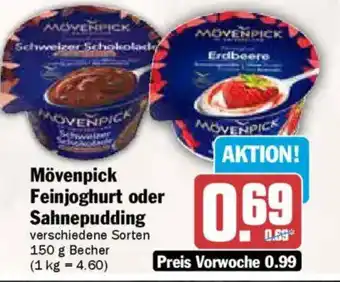 AEZ Mövenpick Feinjoghurt oder Sahnepudding Angebot
