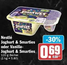 AEZ Nestlé Joghurt & Smarties oder Vanilla- Joghurt & Smarties Angebot