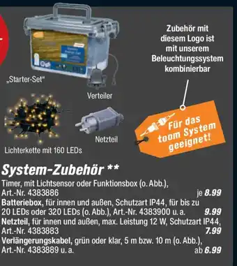 toom Baumarkt Beleuchtungssystem System-Zubehör Angebot