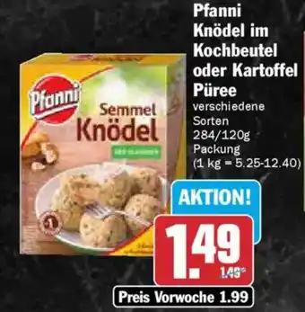 AEZ Pfanni Knödel im Kochbeutel oder Kartoffel Püree Angebot