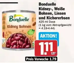 AEZ Bonduelle Kidney-, Weiße Bohnen, Linsen und Kichererbsen Angebot