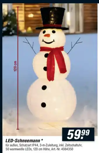 toom Baumarkt LED-Schneemann Angebot