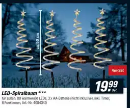 toom Baumarkt LED-Spiralbaum 4er-Set Angebot