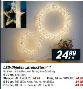 toom Baumarkt LED-Objekte,,Kreis/Stern" Angebot