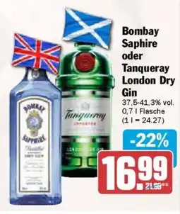 AEZ Bombay Saphire oder Tanqueray London Dry Gin Angebot