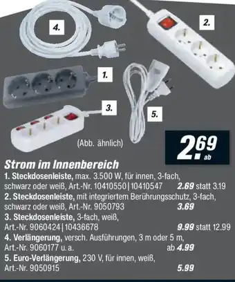 toom Baumarkt Strom im Innenbereich Angebot