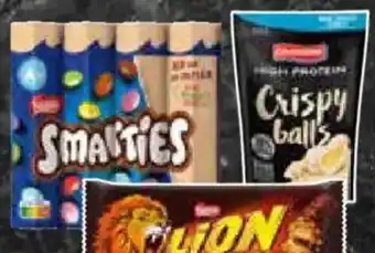 AEZ KitKat, Lion, Smarties - Multipacks oder Ehrmann High Protein Crispy Balls Angebot