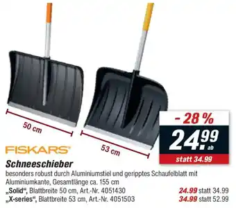 toom Baumarkt FISKARS Schneeschieber Angebot