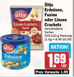 AEZ Ültje Erdnüsse, Fusion oder Linsen Crackets Angebot