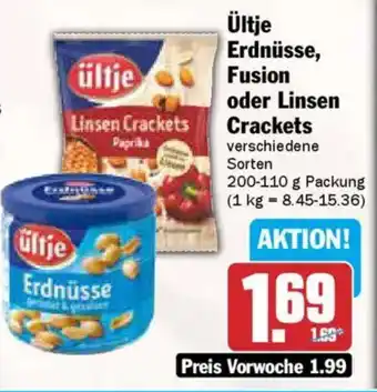 AEZ Ültje Erdnüsse, Fusion oder Linsen Crackets Angebot
