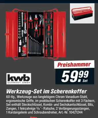 toom Baumarkt kwb Werkzeug-Set im Scherenkoffer Angebot