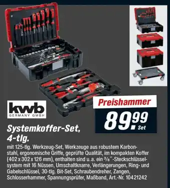toom Baumarkt kwb Systemkoffer-Set, 4-tlg. Angebot