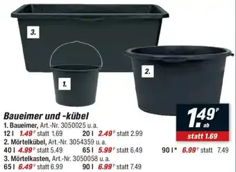 toom Baumarkt Baueimer und -kübel Angebot