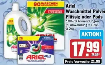 AEZ Ariel Waschmittel Pulver, Flüssig oder Pods Angebot