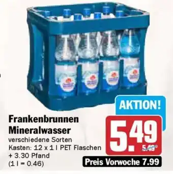 AEZ Frankenbrunnen Mineralwasser Angebot