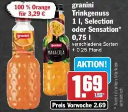 AEZ granini Trinkgenuss Selection oder Sensation Angebot