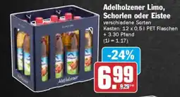 AEZ Adelholzener Limo, Schorlen oder Eistee Angebot