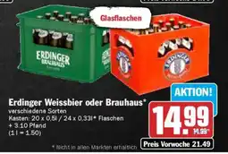 AEZ Erdinger Weissbier oder Brauhaus Angebot