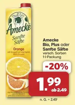 Famila Nord West Amecke Bio, Plus oder Sanfte Säfte Angebot