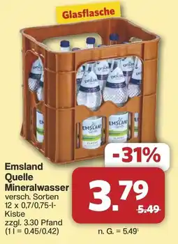Famila Nord West Emsland Quelle Mineralwasser Angebot