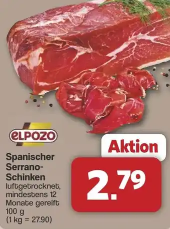 Famila Nord West ELPOSO Spanischer Serrano Schinken Angebot