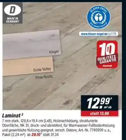 toom Baumarkt Laminat Angebot
