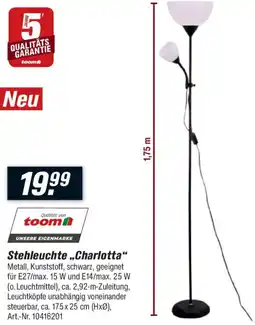 toom Baumarkt Stehleuchte,,Charlotta" Angebot