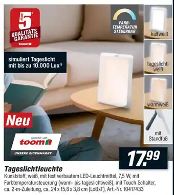 toom Baumarkt Tageslichtleuchte Angebot
