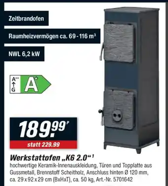 toom Baumarkt Werkstattofen,,K6 2.0" Angebot
