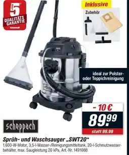 toom Baumarkt scheppach Sprüh- und Waschsauger,,SWT20" Angebot
