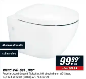 toom Baumarkt Wand-WC-Set „Rio“ Angebot