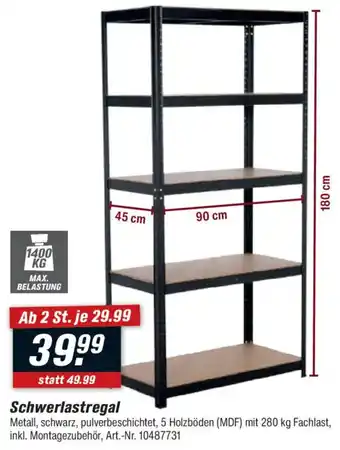 toom Baumarkt Schwerlastregal Angebot