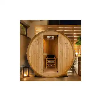 Netto Marken-Discount Home Deluxe Outdoor Saunafass Lahti M - 2 bis 3 Personen / 3,6 kW Angebot