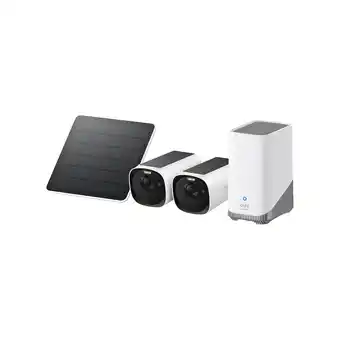 Netto Marken-Discount Eufy E40 Starter-Set 2+1 Kamera mit Homebase und Solarpanel weiß Überwachungskamera Angebot