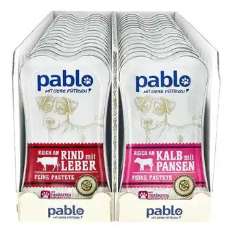 Netto Marken-Discount Pablo Hundenahrung Pastete 175 g, verschiedene Sorten, 30er Pack Angebot