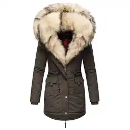 Netto Marken-Discount NAVAHOO Damen Wintermantel Dicker Winterparka mit 2 Kunstpelz-Kapuzen Sweety Angebot