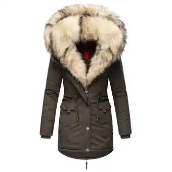 Netto Marken-Discount NAVAHOO Damen Wintermantel Dicker Winterparka mit 2 Kunstpelz-Kapuzen Sweety Angebot