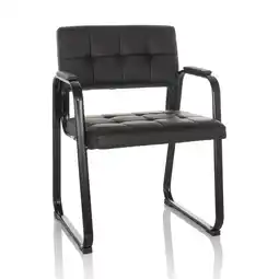 Netto Marken-Discount hjh OFFICE Besucherstuhl Konferenzstuhl ZANTA B PU Kunstleder mit Armlehnen Angebot