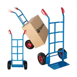 Netto Marken-Discount tectake Sackkarre, mit Stahlrahmen, Ladeschaufel mit Radschutz, Belastbarkeit 200 kg Angebot