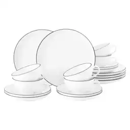 Netto Marken-Discount Seltmann Weiden Teeservice Lido Black Line 18er Set Angebot