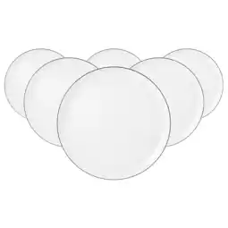 Netto Marken-Discount Seltmann Weiden Speiseteller Lido Black Line ø 26 cm 6er Set Angebot