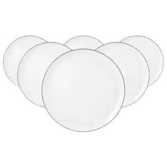 Netto Marken-Discount Seltmann Weiden Speiseteller Lido Black Line ø 26 cm 6er Set Angebot
