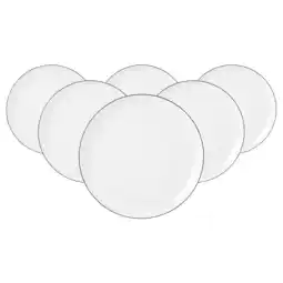 Netto Marken-Discount Seltmann Weiden Frühstücksteller Lido Black Line ø 20 cm 6er Set Angebot