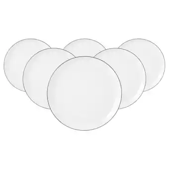 Netto Marken-Discount Seltmann Weiden Frühstücksteller Lido Black Line ø 20 cm 6er Set Angebot
