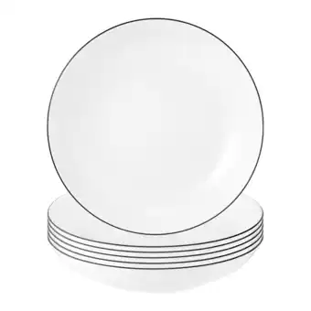 Netto Marken-Discount Seltmann Weiden Suppenteller rund Lido Black Line ø 21 cm 6er Set Angebot