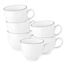 Netto Marken-Discount Seltmann Weiden Kaffeetassen Lido Black Line 220 ml 6er Set Angebot