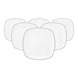 Netto Marken-Discount Seltmann Weiden Brotteller eckig Lido Black Line ø 17,5 cm 6er Set Angebot